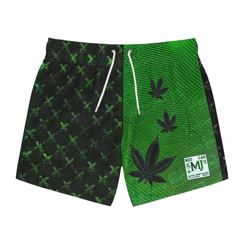 GREEN KUSH | Unisex Swim Trunks