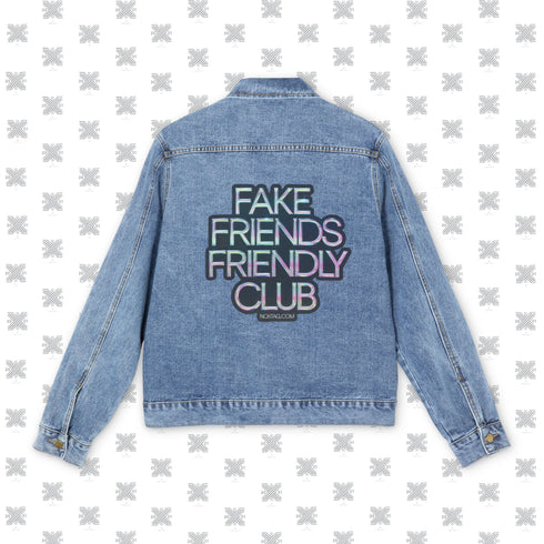 Fake Friends Friendly Club | Unisex Denim Jacket